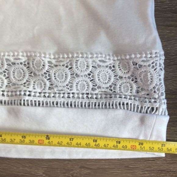 EUC Damon and Drapers White Small Petite TunicTop - Picture 7 of 9